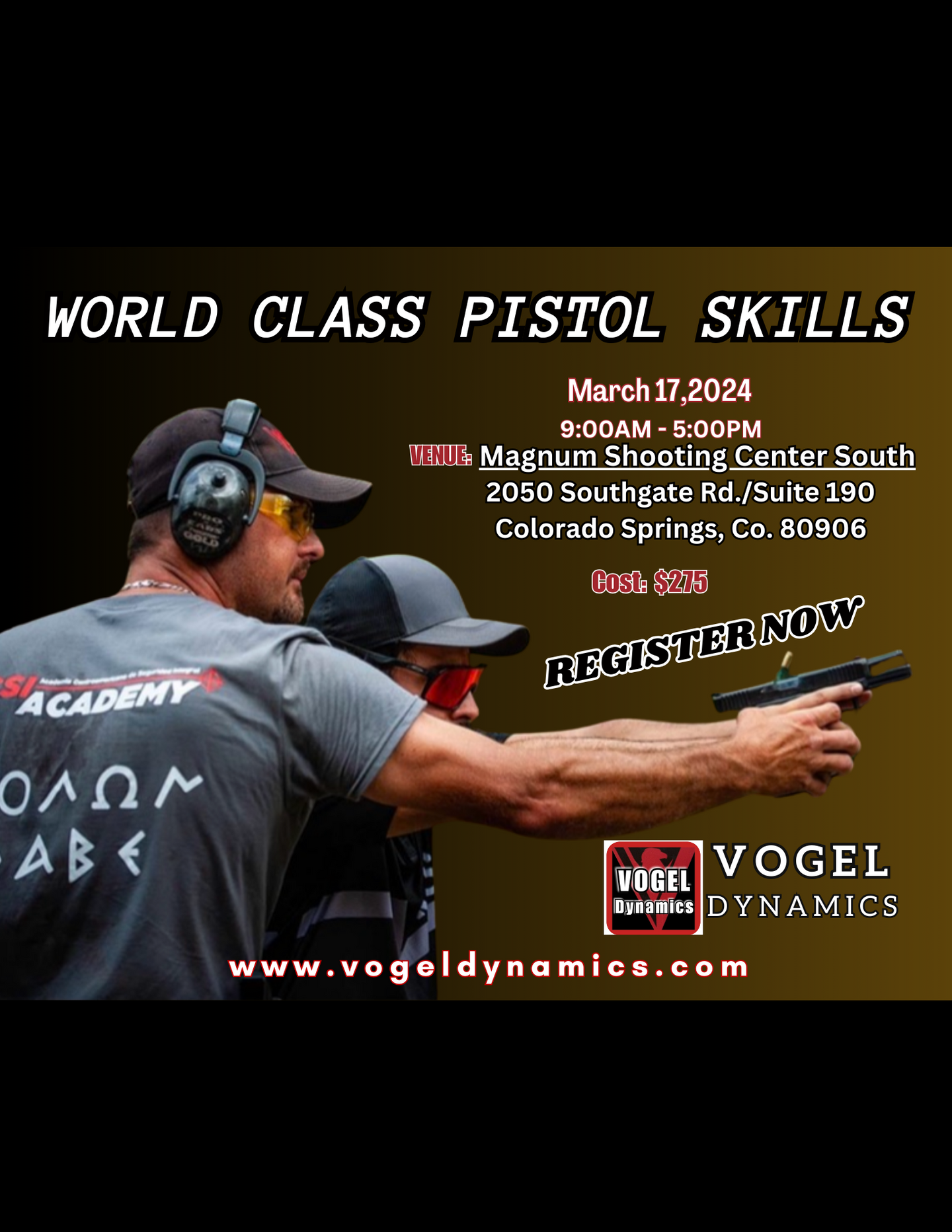 REAL SPEED PISTOL SKILLS - March 17, 2024- MAGNUM SHOOTING CENTER-Colorado Springs, Co.